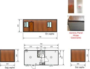 Ahşap Desenli Yaşam Konteyneri K307