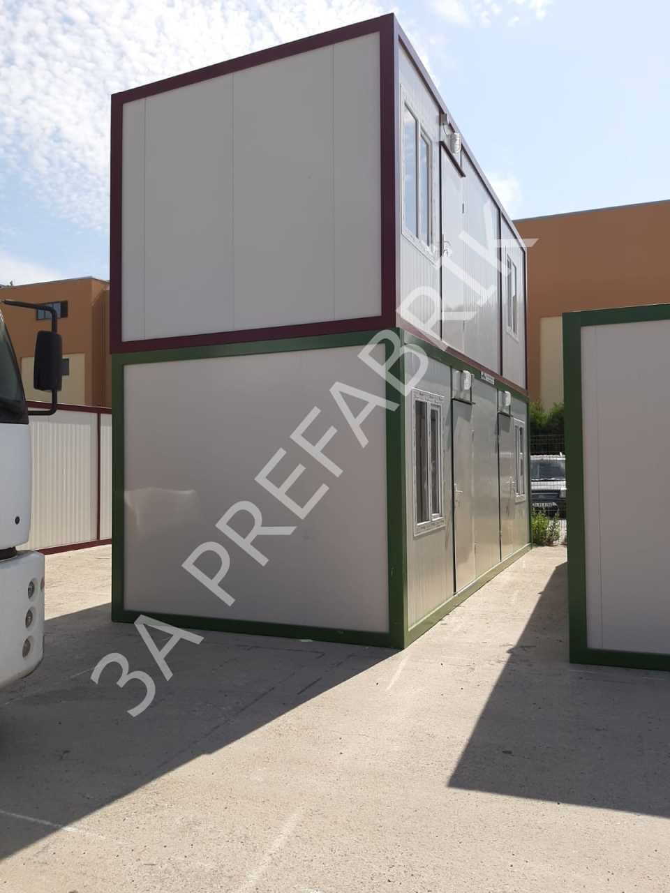 İki Odalı WC Duşlu Evyeli Konteyner K306