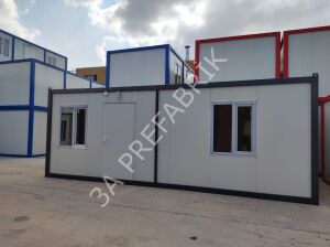 Tek Girişli İki Odalı WC Duşlu Çay Ocaklı Konteyner K307