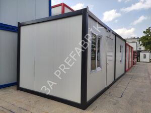 Tek Girişli İki Odalı WC Duşlu Çay Ocaklı Konteyner K307