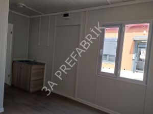 Tek Girişli İki Odalı WC Duşlu Çay Ocaklı Konteyner K307