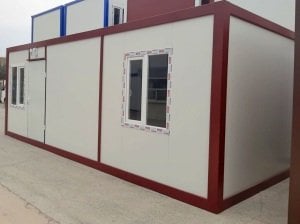 İki Odalı WC'li Mutfaklı Konteyner K307- 3A Prefabrik