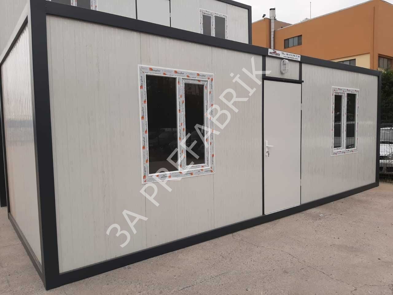 21m2. Sandviç Panel Yaşam Konteyneri K305 Evye'li