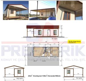 Bağ Bahçeye Verandalı Konteyner K305 ÖZEL
