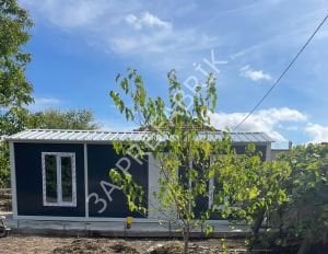 24m2. Beşik Çatılı Konteyner Antrasit -3A Prefabrik