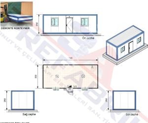 UYGUN FİYATA KALİTELİ KONTEYNER -21m2.