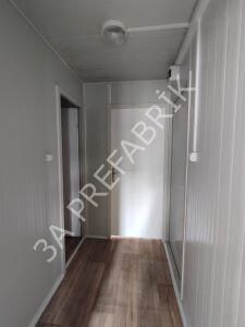 Düz Çatılı  Ahşap Desenli Yaşam Konteyneri-27m2.
