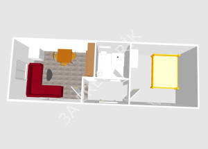 Düz Çatılı  Ahşap Desenli Yaşam Konteyneri-27m2.