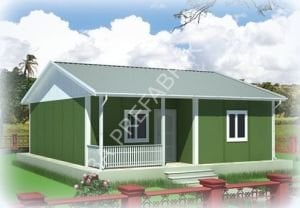 72m2 Prefabrik Ev Konut Binası- 3A  PREFABRİK