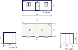 21m2. SIFIR İMALATTAN TESLİM BAĞ BAHÇEYE KONTEYNER