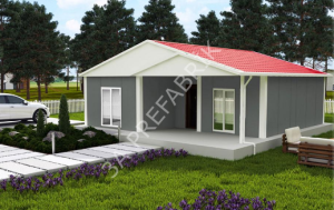 Tek Katlı Prefabrik Bina  82m2. (Fugalı)- 3A Prefabrik