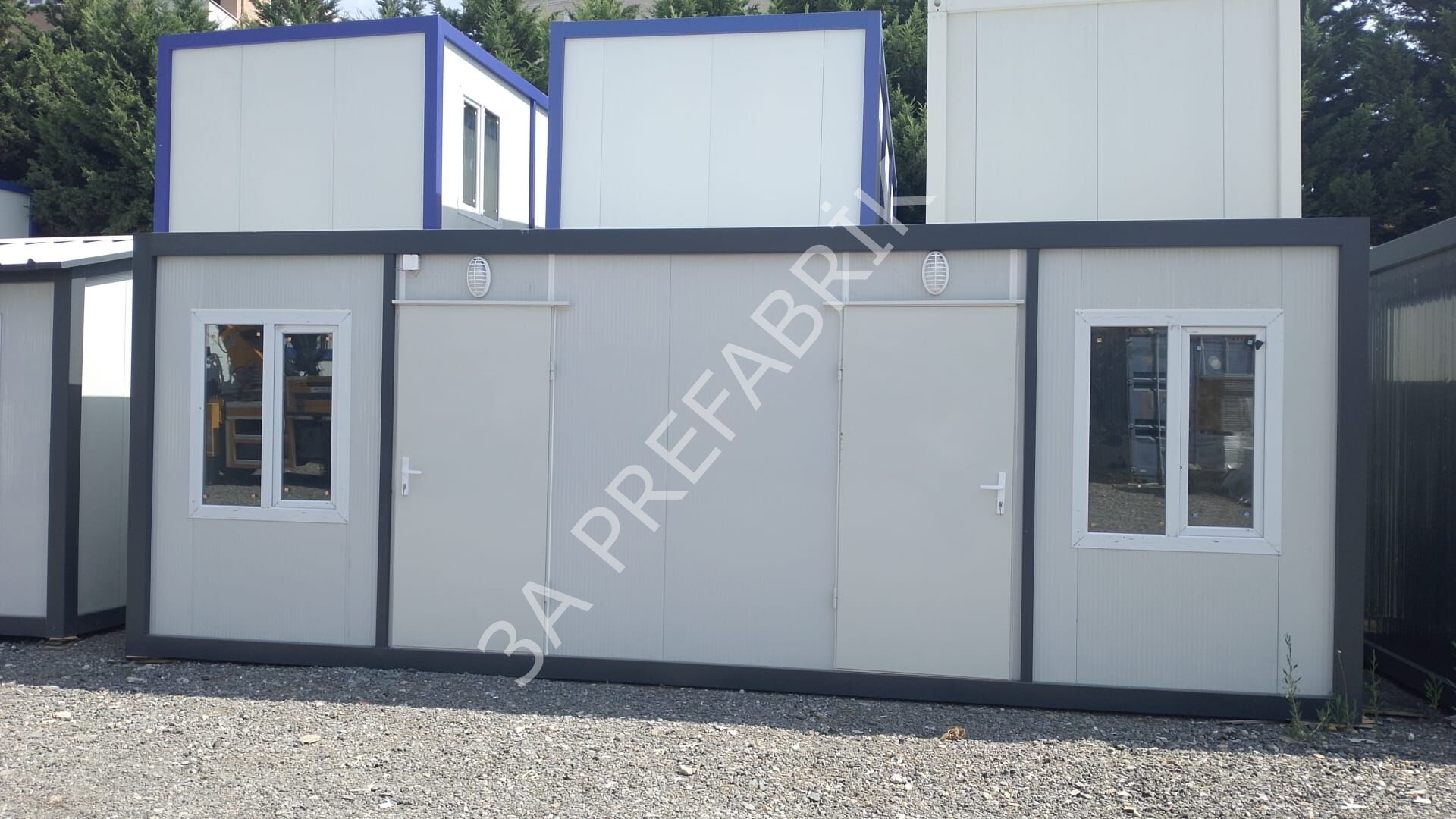 İki Odalı WC Duşlu Evyeli Konteyner K306