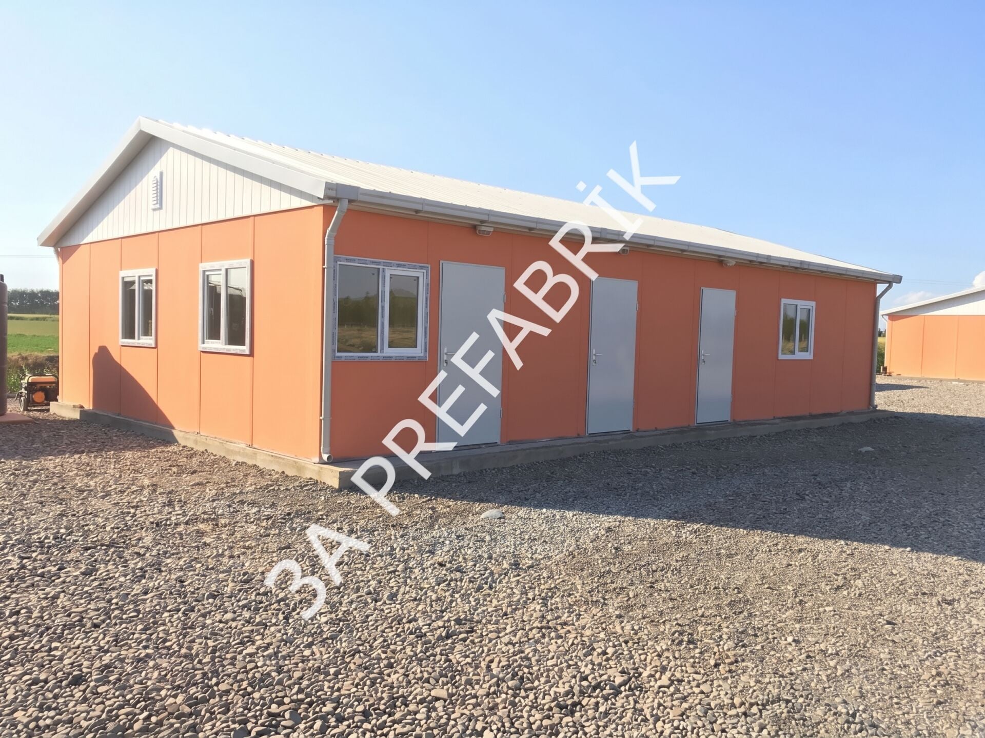 Prefabrike Yemekhane Şantiye Binası-99m2- 3A PREFABRİK