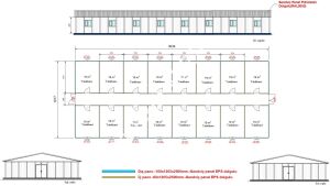 Prefabrik Şantiye Binalar -Yatakhane-3A Prefabrik