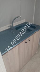 Ofis Konteyner-İki Odalı WC Duşlu Çay Ocaklı (K306) - 3A Prefabrik