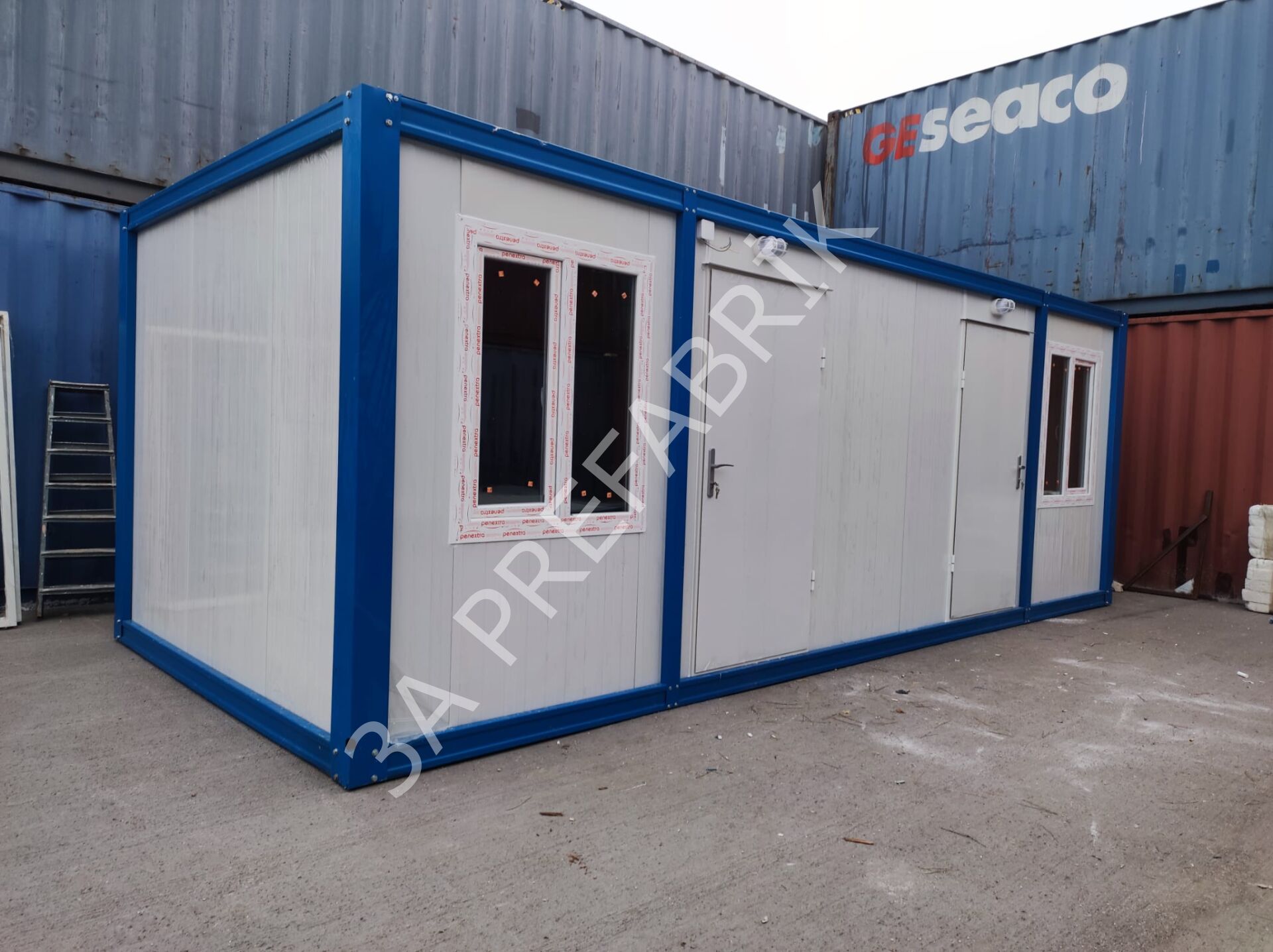 Ofis Konteyner-İki Odalı WC Duşlu Çay Ocaklı - 3A Prefabrik