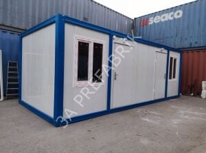 Ofis Konteyner-İki Odalı WC Duşlu Çay Ocaklı - 3A Prefabrik