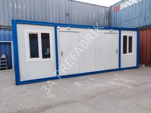 Ofis Konteyner-İki Odalı WC Duşlu Çay Ocaklı - 3A Prefabrik