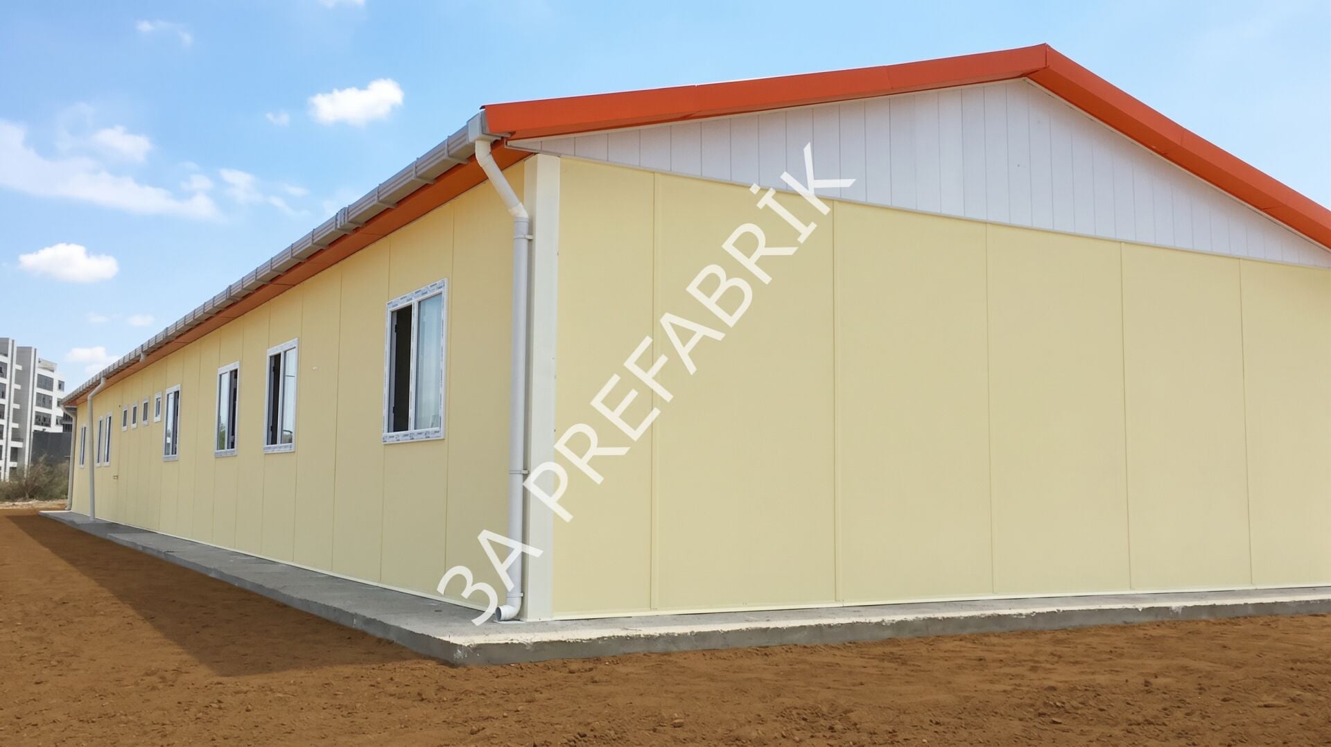 Tek Katlı Prefabrik Ofis Binası 189m2.- 3A Prefabrik