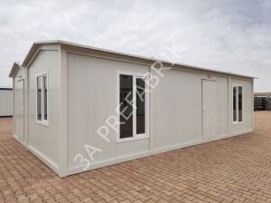 Uygun Fiyata Beşik Çatılı Konteyner 27m2.-3A Prefabrik