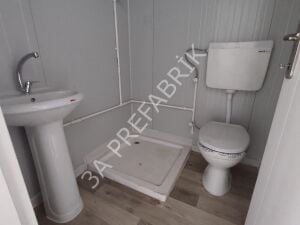 Uygun Fiyata Beşik Çatılı Konteyner 27m2.-3A Prefabrik