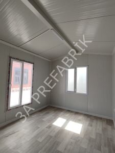 Uygun Fiyata Beşik Çatılı Konteyner 27m2.-3A Prefabrik