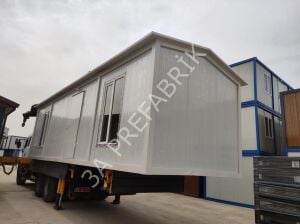Uygun Fiyata Beşik Çatılı Konteyner 27m2.-3A Prefabrik