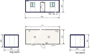 Tuzla Kaynaklı Konteyner -3A PREFABRİK