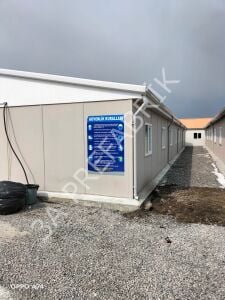 Prefabrik Şantiye Yatakhane Binası 437m2.-3A Prefabrik