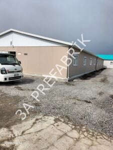 Prefabrik Şantiye Yatakhane Binası 437m2.-3A Prefabrik