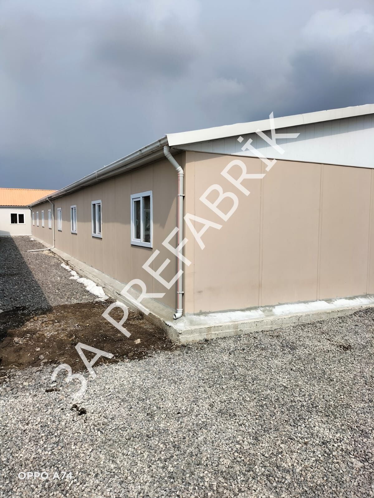 Prefabrik Şantiye Yatakhane Binası 437m2.-3A Prefabrik