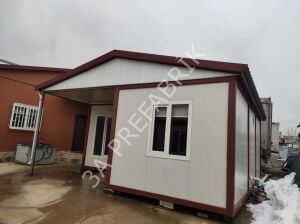 Bağ Bahçeye Yaşam Birleşimli Konteyner- 3A Prefabrik 42m2.