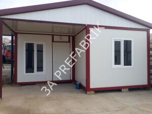 Bağ Bahçeye Yaşam Birleşimli Konteyner- 3A Prefabrik 42m2.