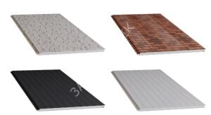 Cephe EPS Dolgulu Sandviç Panel - 3A Prefabrik(ANTRASİT)