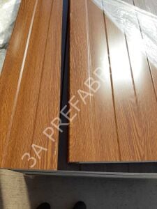 Sandviç Panel- Ahşap Desenli- 3A Prefabrik