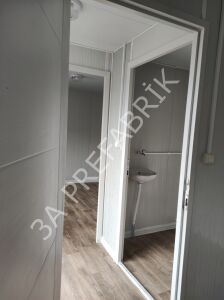 İki Odalı WC'li Ofis Konteyneri K302- 3A Prefabrik