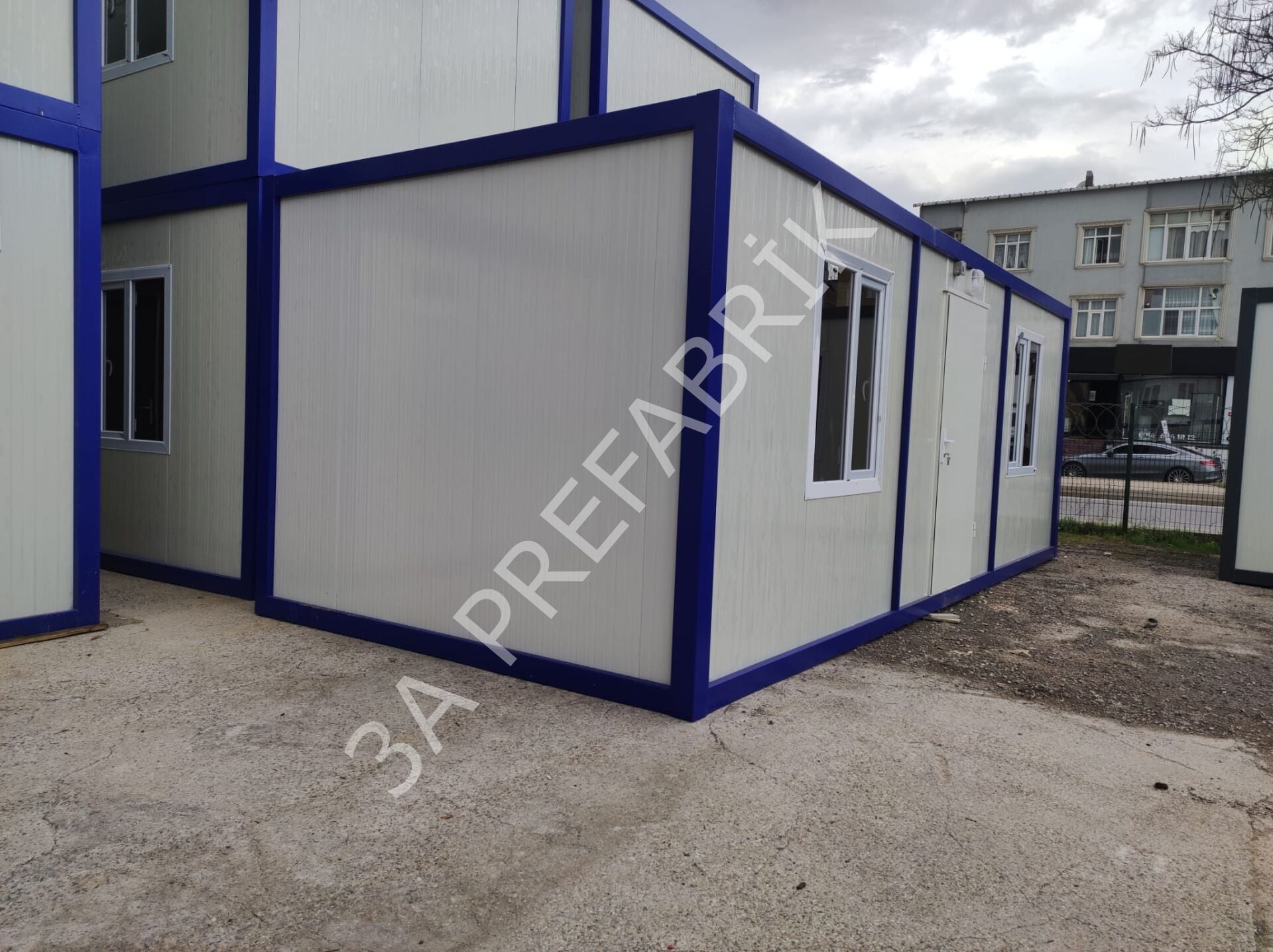 İki Odalı WC'li Ofis Konteyneri K302- 3A Prefabrik