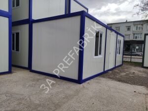 İki Odalı WC'li Ofis Konteyneri K302- 3A Prefabrik